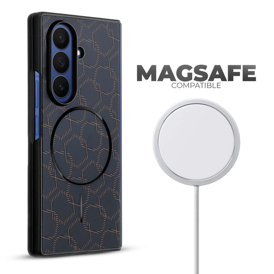 Flexible TPU Back Cover for Samsung Z Fold 7 with MagSafe Support & Unique Printed Designs