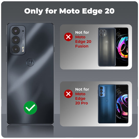 Premium Matte Silicone Back Cover for Motorola Moto Edge 20