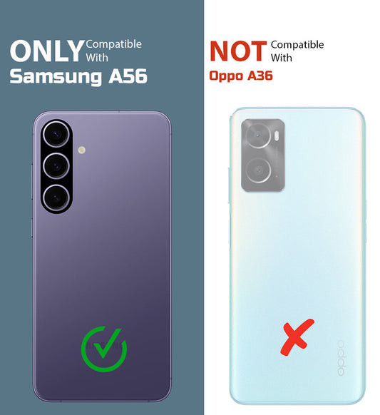 Crystal Clear Hard Back Anti-Yellowing Phone Case For Samsung A56 5G