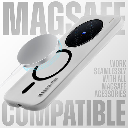 New Elegant Frosted Matte Slim Back With MagSafe Support Back Case For Vivo X200 5G