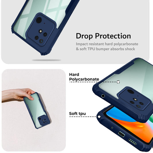 Premium Acrylic Transparent Back Cover for Redmi 10C