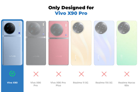 Premium Acrylic Transparent Back Cover for Vivo X90 5G