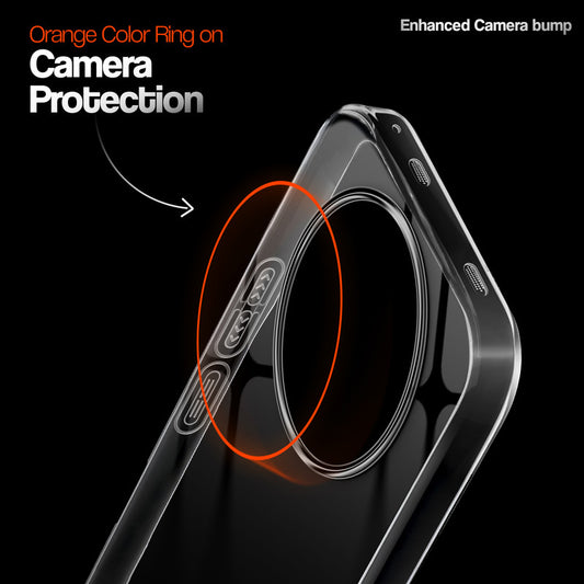 Crystal Clear Anti-Yellow Transparent Back Cover Case With Camera Ring Protection for Vivo Y500 5G