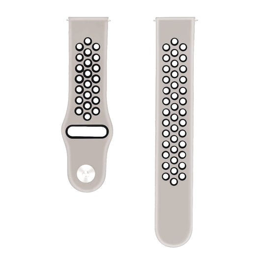 Silicone Watch Strap With Breathable Dotted Dual-Tone Compatible With 20 MM Watch Strap Compatible with Galaxy Watch 7/Galaxy Watch 4 Strap 44mm 40mm /Galaxy Watch 5/Watch 5 Pro/Watch 3 41mm/Active 2 Band(Only Strap)