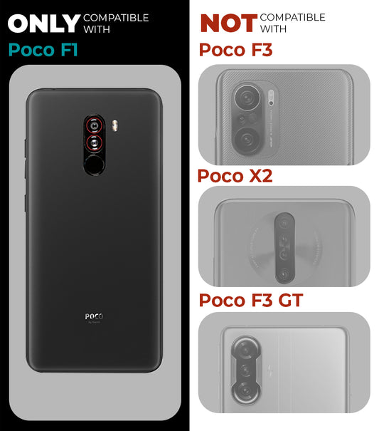 Premium Acrylic Transparent Back Cover for Poco F1