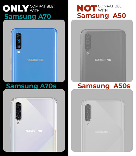 Premium Acrylic Transparent Back Cover for Samsung  A70