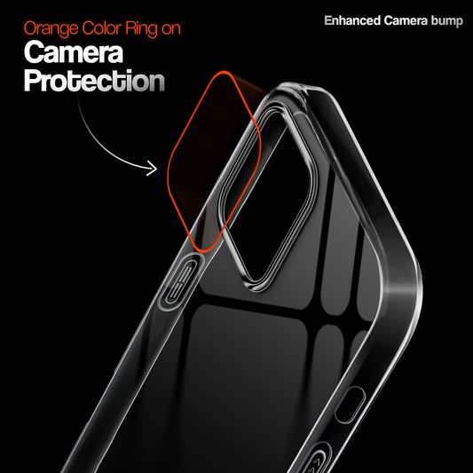 Crystal Clear Colorful Camera Ring Back Case for Apple iPhone 14 Plus