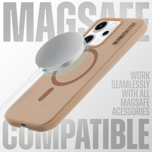Elegant Colorful Frosted Matte Back With MagSafe Support Back Case For Oppo Reno 14 Pro 5G