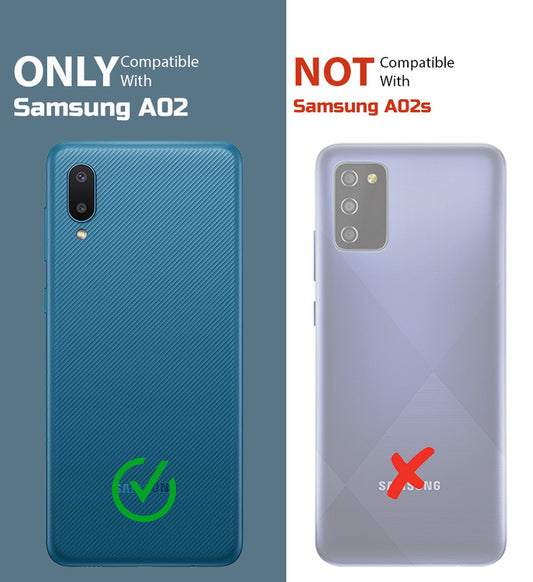 Crystal Clear Hard Back Anti-Yellowing Phone Case For Samsung A02