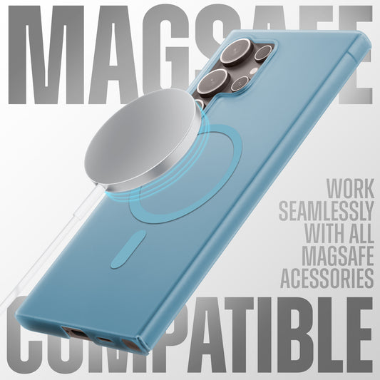 Sleek Frosted Matte Hard Case with MagSafe Support For Samsung S25 Ultra 5G