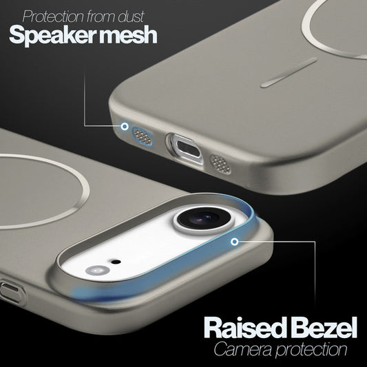 Slim Metallic Texture Wireless Charging MagSafe Case for Apple iPhone 17 Air