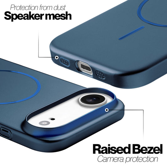 Slim Metallic Texture Wireless Charging MagSafe Case for Apple iPhone 17 Air