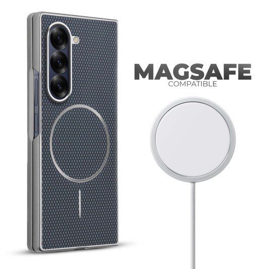 Flexible TPU Back Cover for Samsung Z Fold 6 with MagSafe Support & Unique Printed Designs