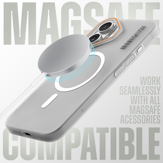 Elegant Colorful Frosted Matte Back With MagSafe Support Back Case For Apple iPhone 16