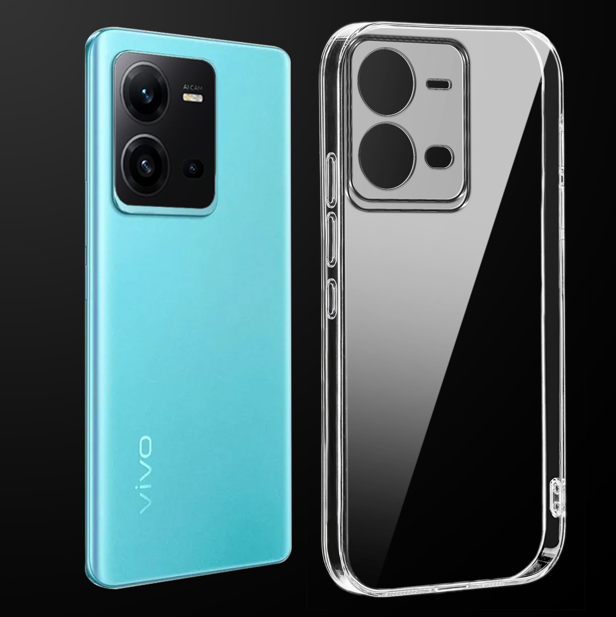 Crystal Clear Hard Back Anti-Yellowing Phone Case For Vivo V25 5G