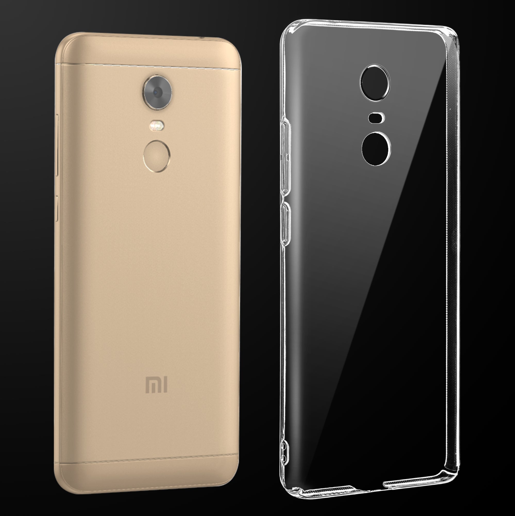 Crystal Clear Hard Back Anti-Yellowing Phone Case For Redmi Note 5