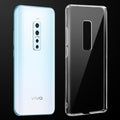 Transparent anti-yellow hard back case fitted on Vivo V17 Pro showing full back coverage and camera protection