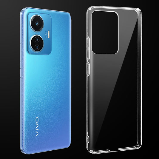 Crystal Clear Hard Anti-Yellow Transparent Back Cover Case For Vivo T1 44W