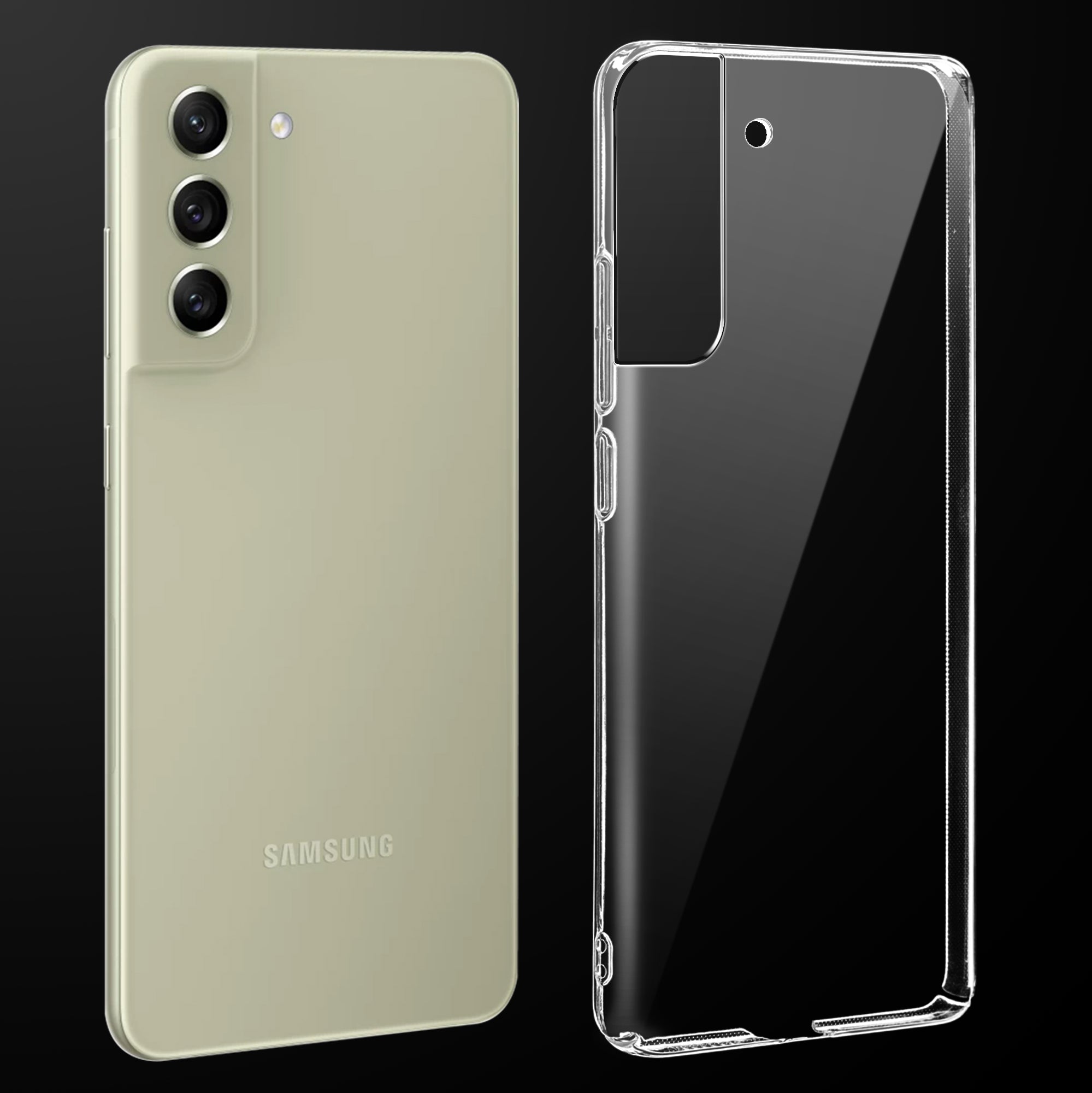 Crystal Clear Hard Back Anti-Yellowing Phone Case For Samsung S21 FE 5G
