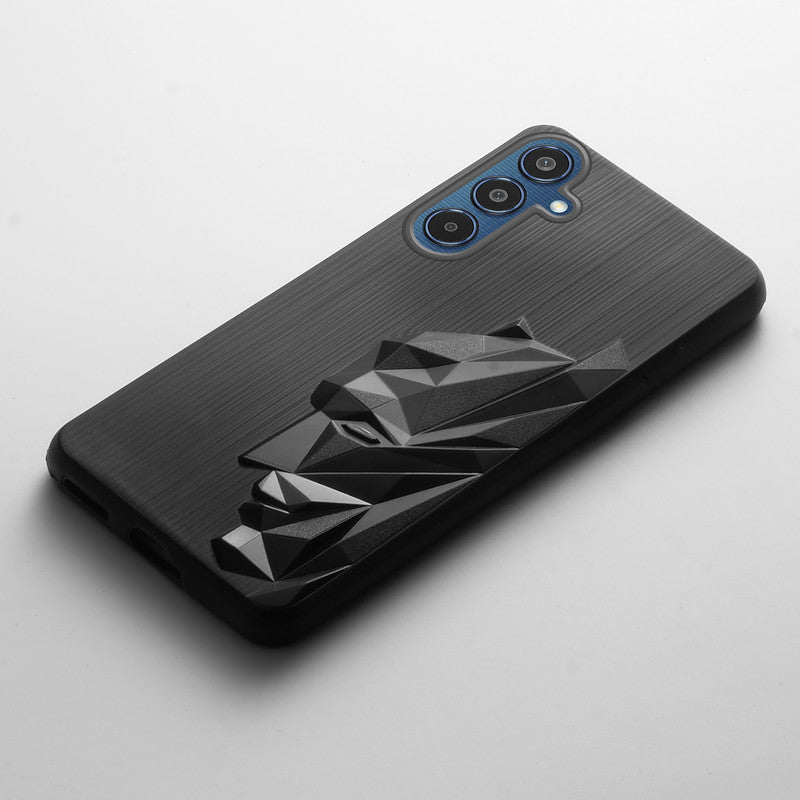 3D Design Camera Ring Case For Samsung M35 5G