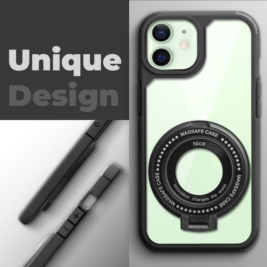 Silicone Grip Clear Case Ring Holder Kickstand For Apple iPhone 11