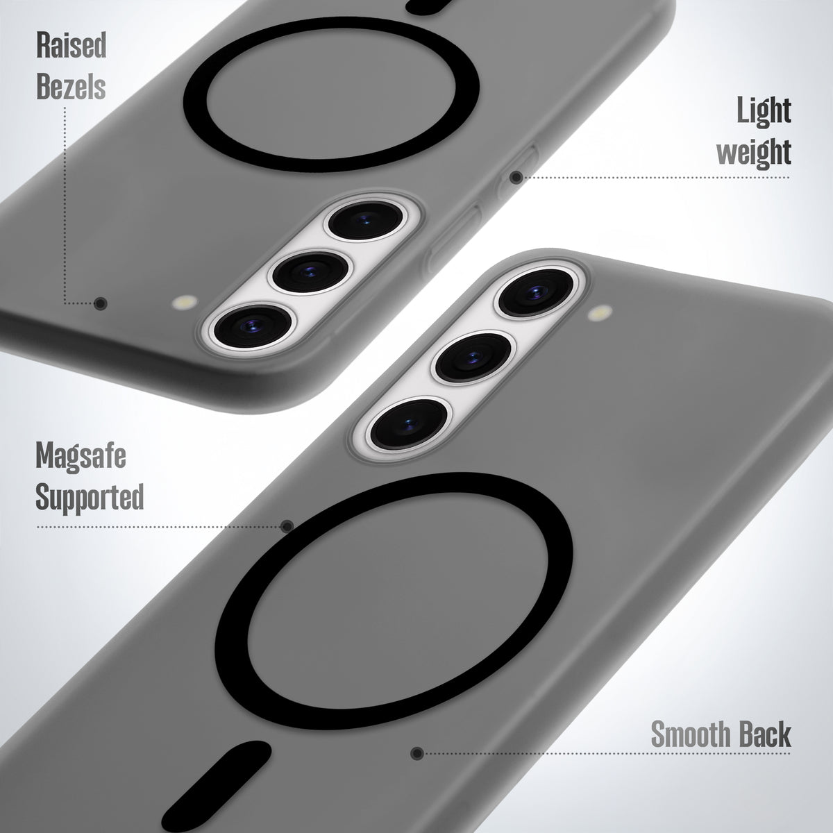 Frosted Slim Wireless Charging Support Case For Samsung S23 5G