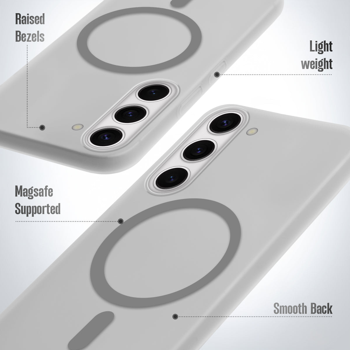 Frosted Slim Wireless Charging Support Case For Samsung S23 5G