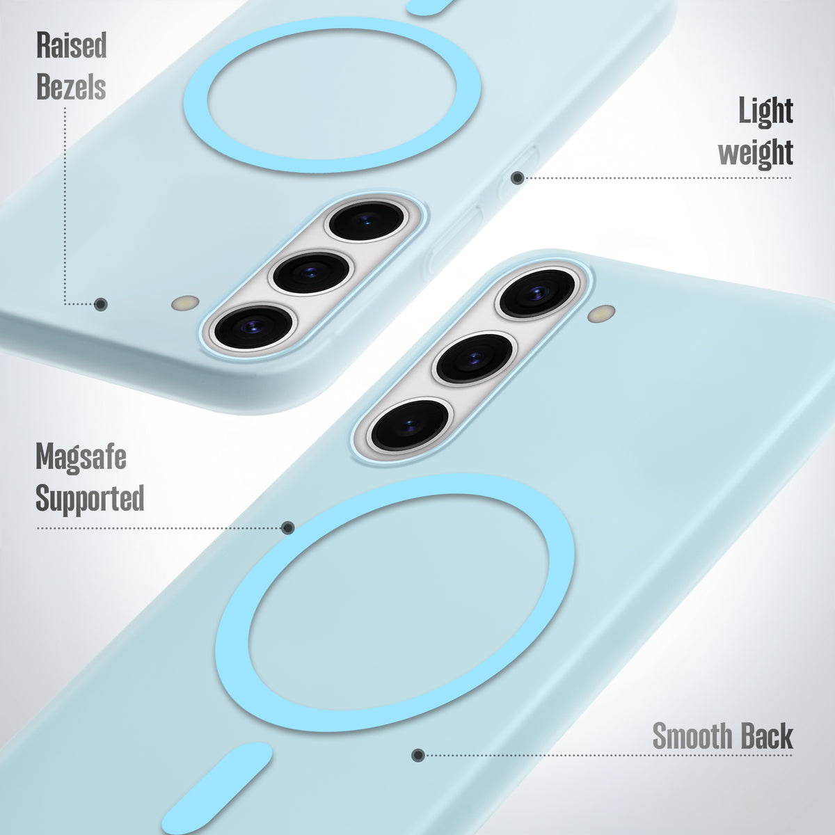 Frosted Slim Wireless Charging Support Case For Samsung S23 5G