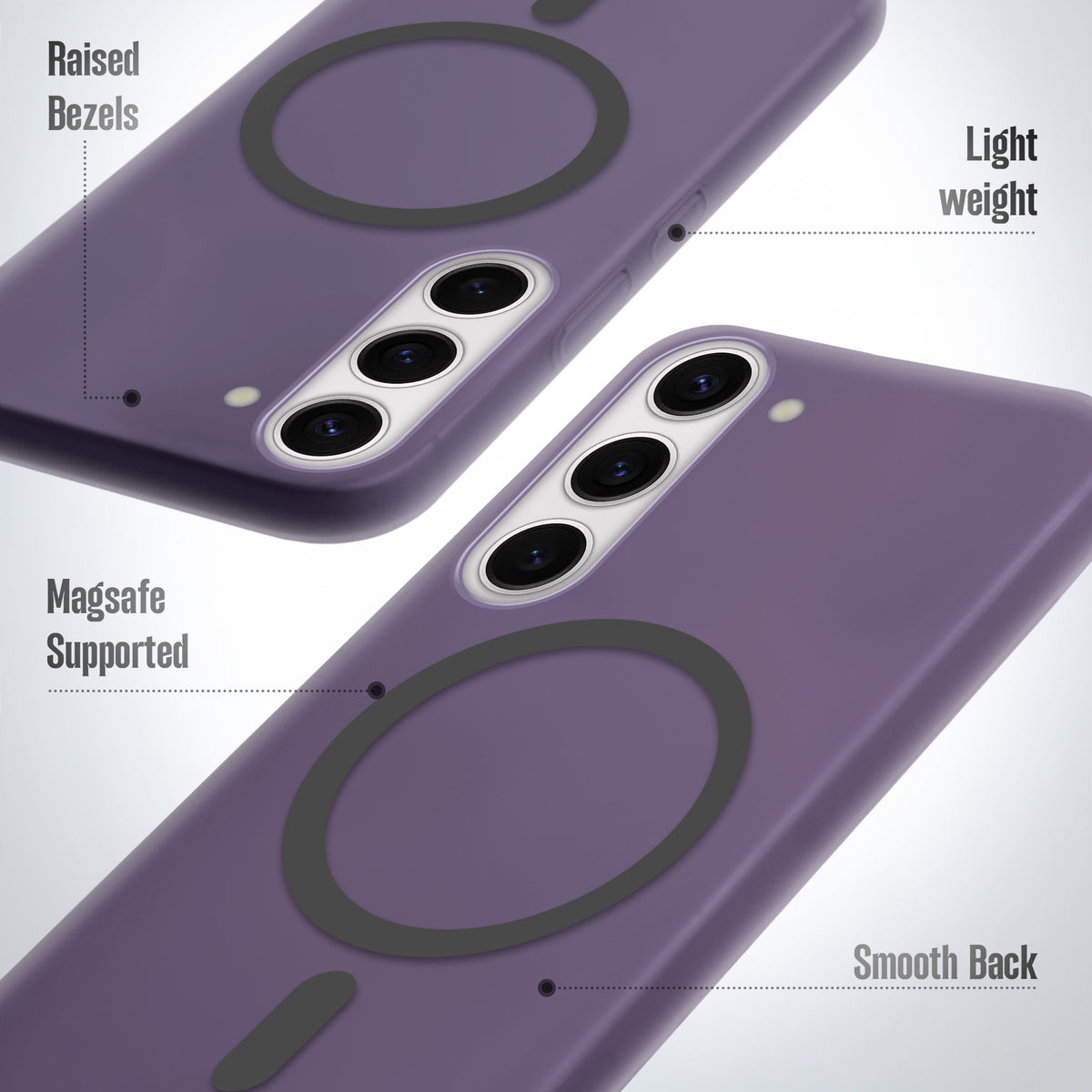Frosted Slim Wireless Charging Support Case For Samsung S23 5G
