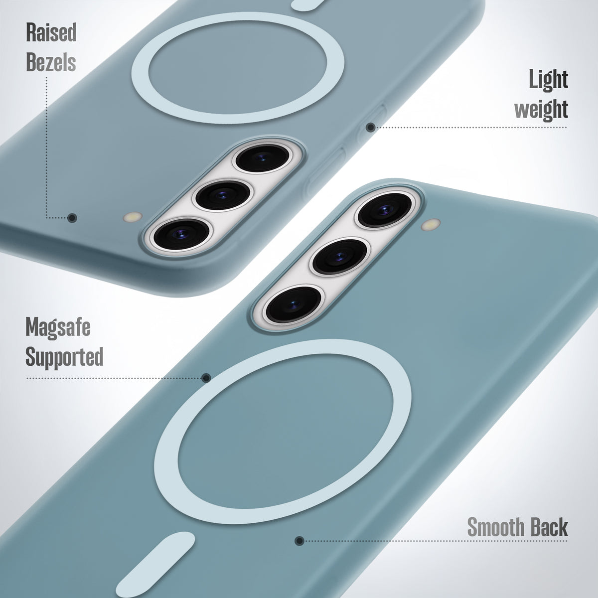 Frosted Slim Wireless Charging Support Case For Samsung S23 5G