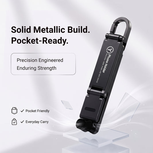 Foldable Metal Phone Stand with 180° Adjustable Viewing & Portable Design