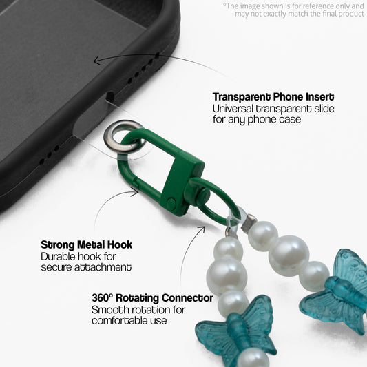Fairy Wings Butterfly Beaded Phone Lanyard