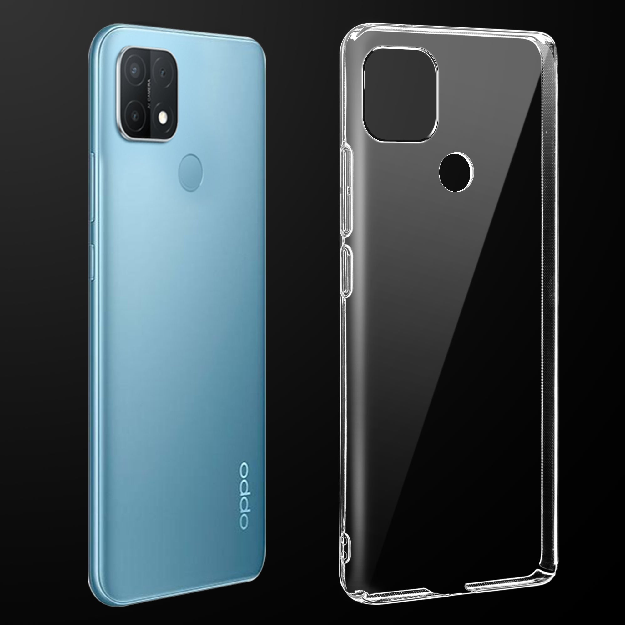 Crystal Clear Hard Back Anti-Yellowing Phone Case For Oppo A15