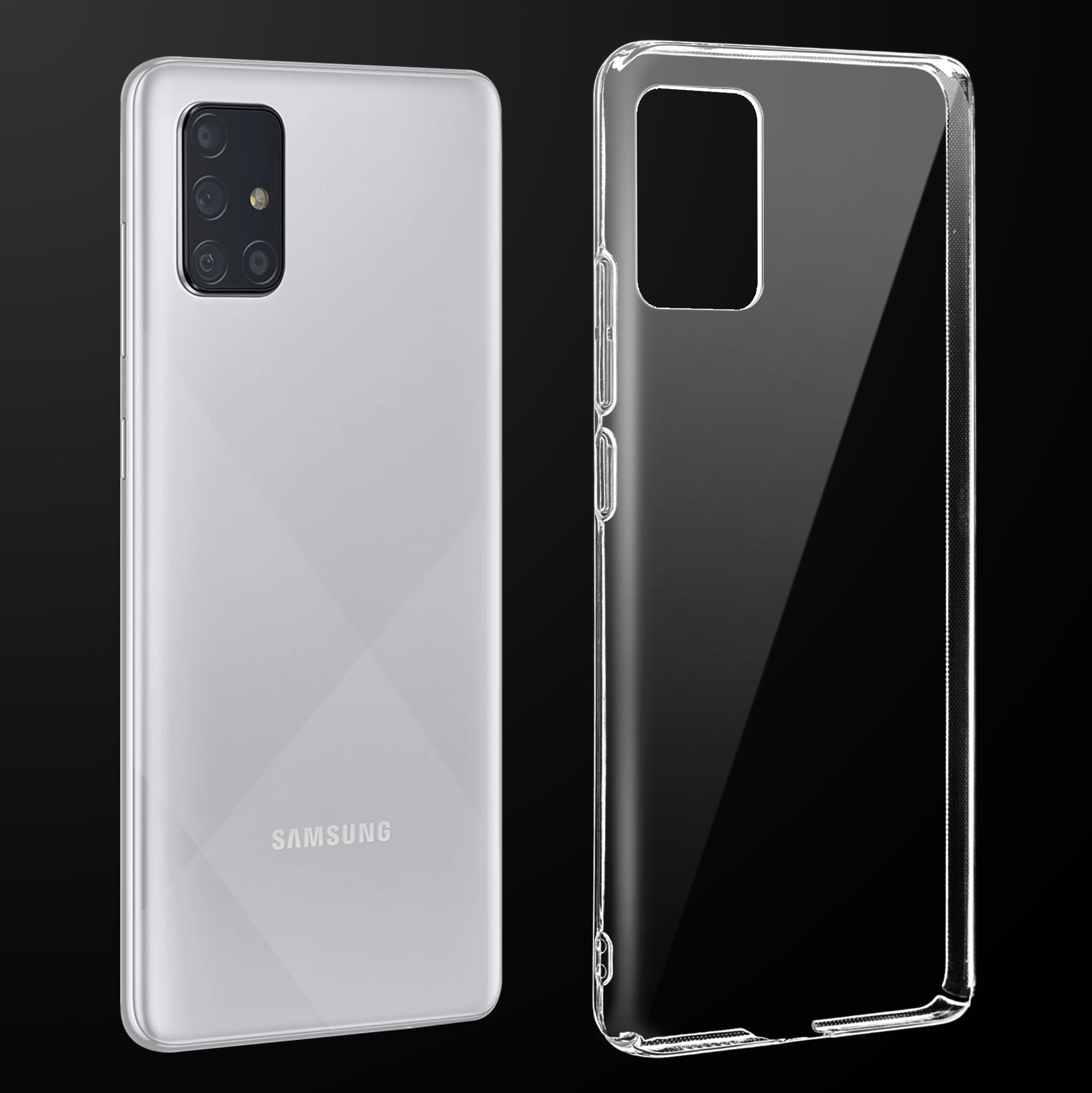 Crystal Clear Hard Back Anti-Yellowing Phone Case For Samsung A71