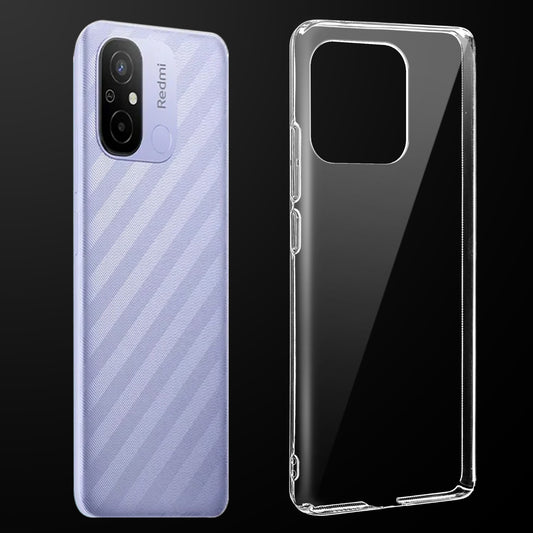 Crystal Clear Hard Anti-Yellow Transparent Back Cover Case For Redmi 12C