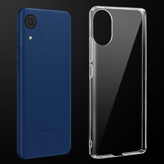 Crystal Clear Hard Back Anti-Yellowing Phone Case For Samsung A03 Core