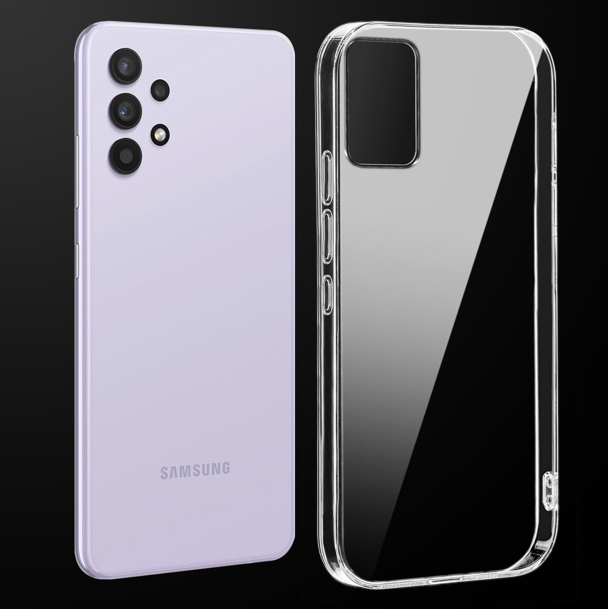 Crystal Clear Hard Back Anti-Yellowing Phone Case For Samsung A52s 5G