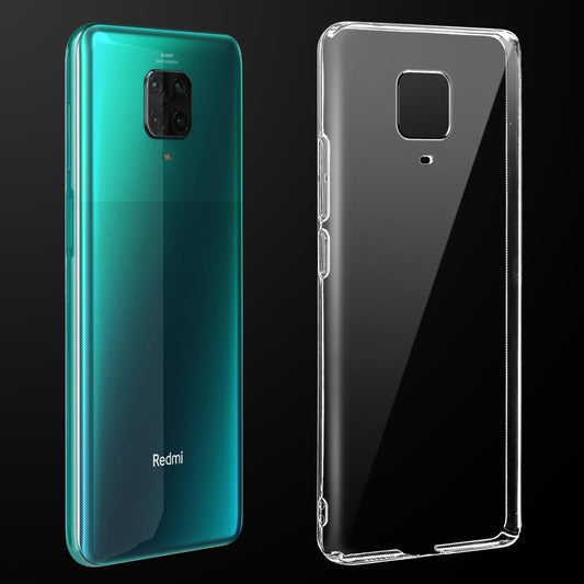 Crystal Clear Hard Anti-Yellow Transparent Back Cover Case For Redmi Note 9 Pro