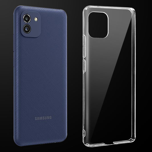 Crystal Clear Hard Back Anti-Yellowing Phone Case For Samsung A03