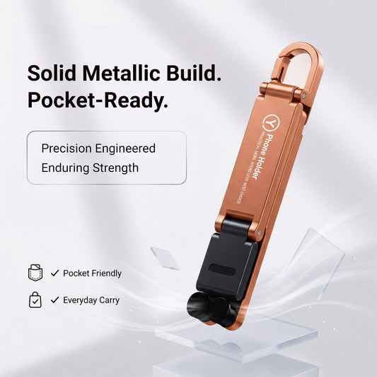 Foldable Metal Phone Stand with 180° Adjustable Viewing & Portable Design