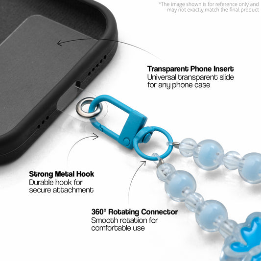 Fairy Wings Butterfly Beaded Phone Lanyard