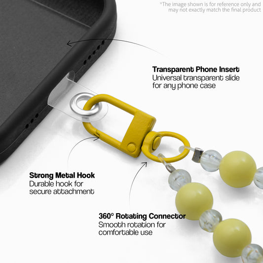 Elegant Big Pearl With Bow Wrist Phone Lanyard