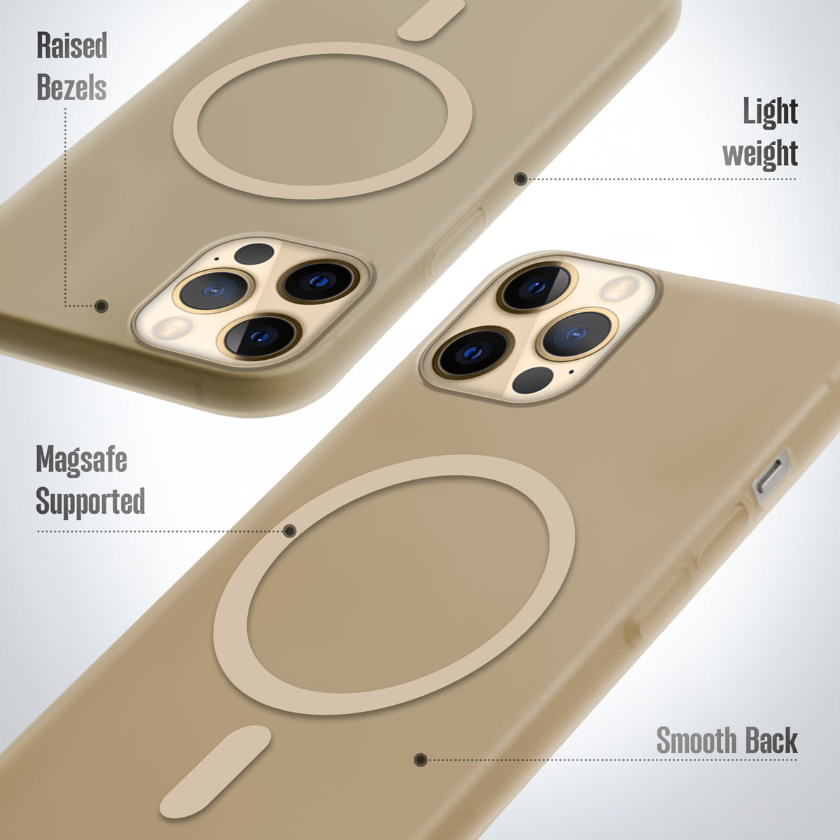 Slim Matte Wireless Charging Support Back Cover for Apple iPhone 12 Pro Max