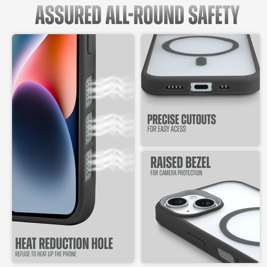 Functional and Stylish with Enhanced Heat Management Magsafe Compatible Back Case For Apple iPhone 14