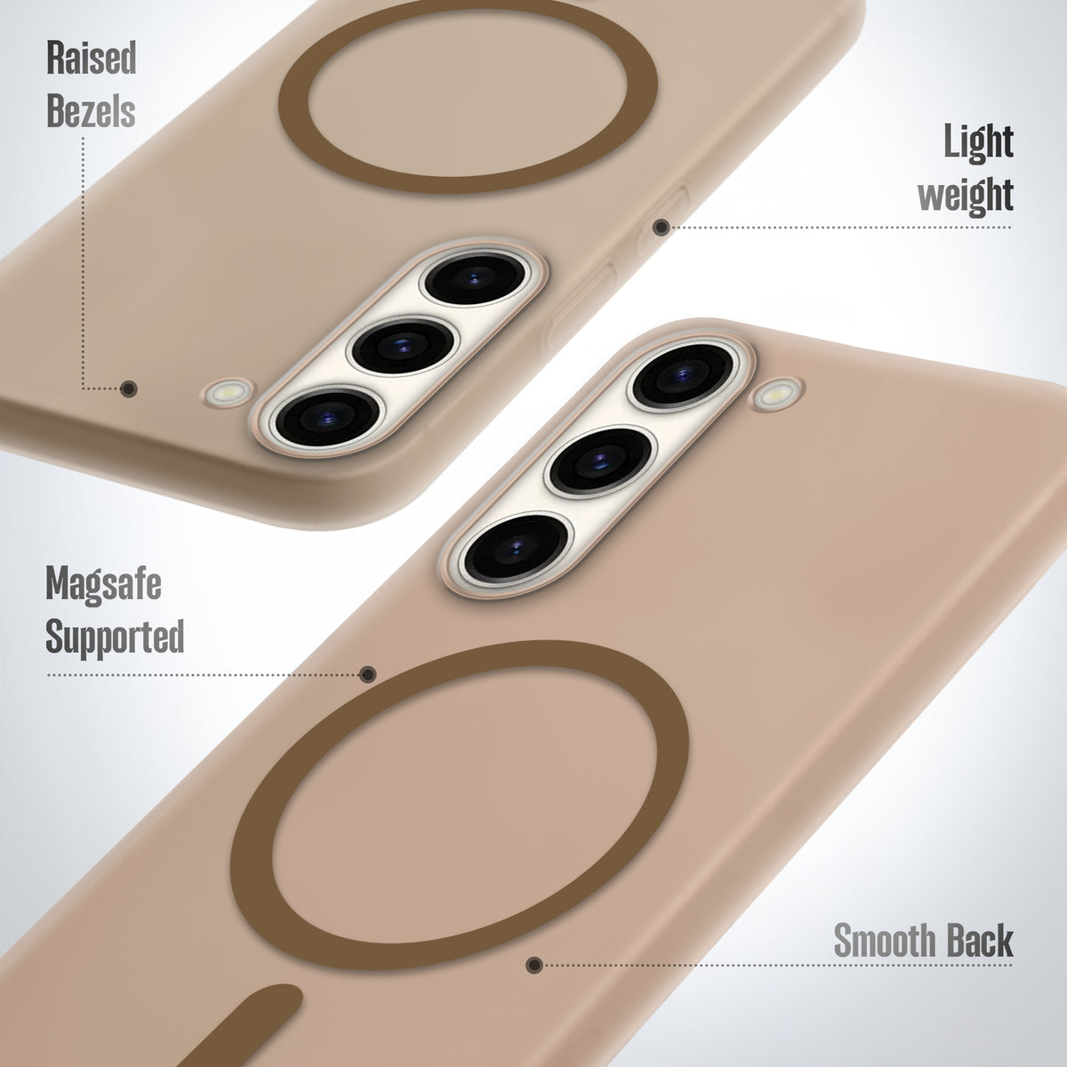 Frosted Slim Wireless Charging Support Case For Samsung S23 5G
