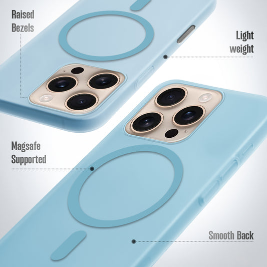 Sleek Frosted Matte Hard Case with MagSafe Support For Apple iPhone 16 Pro