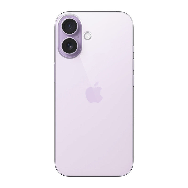 Back view of Apple iPhone 17 showing camera module and clean rear design with protective case