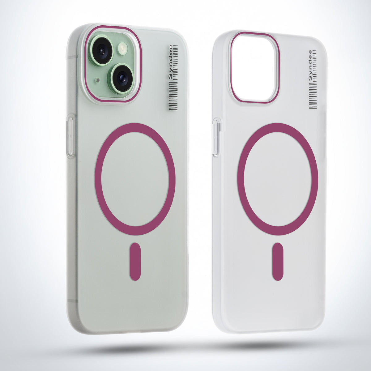 Frosted Sleek Matte Wireless Charging Support Back Cover Case For Apple iPhone 15 Plus With Raised Camera Protection