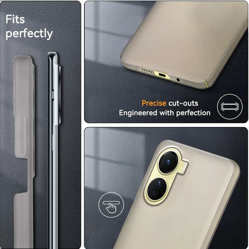 Ultra-Thin Frosted Hard Case for Vivo Y16