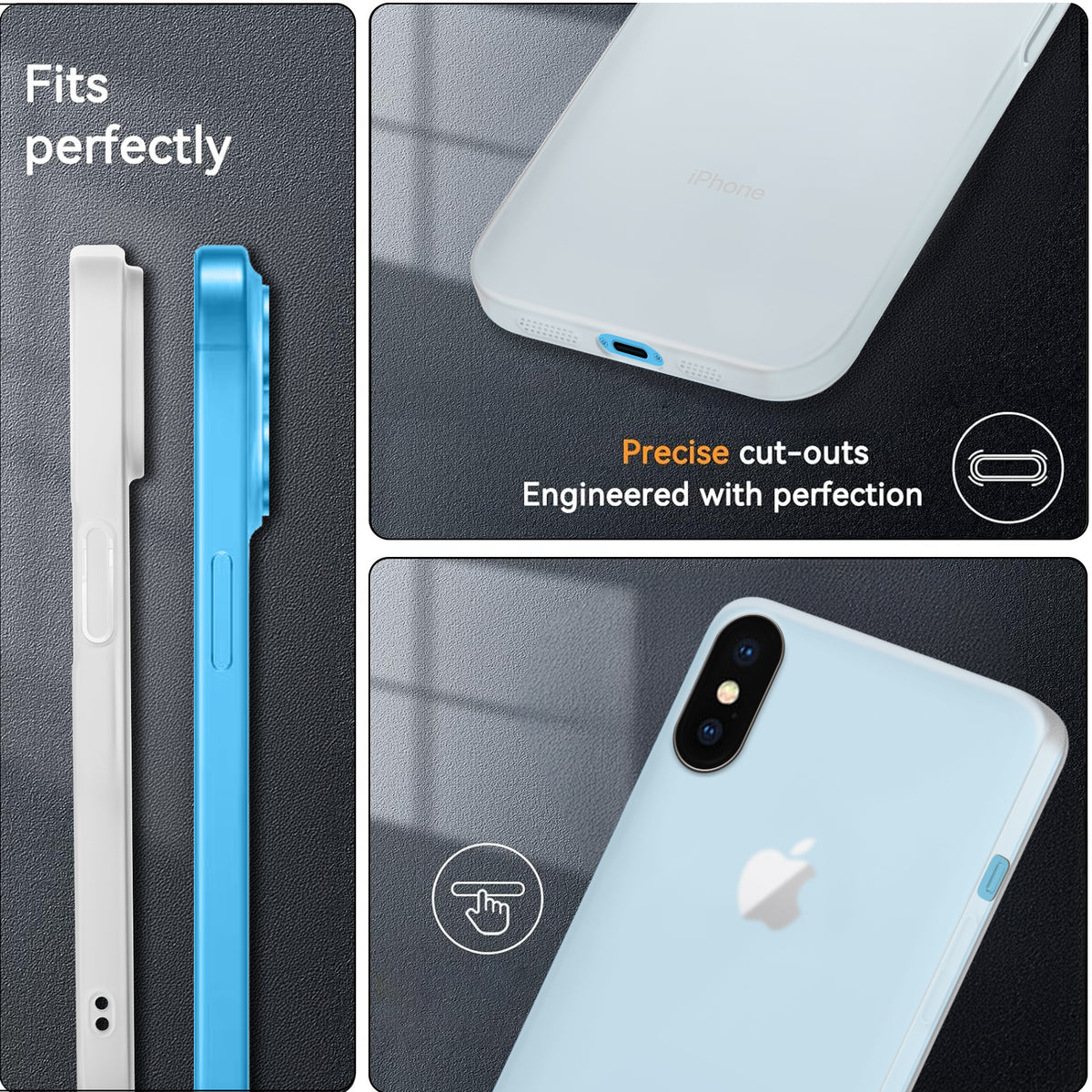Ultra-Thin Frosted Hard Case for Apple iPhone X